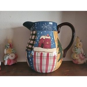 Holiday Pitcher Microwave And Dishwasher Safe